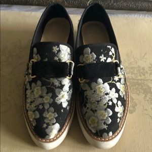 Zara Platform Brocade Shoes